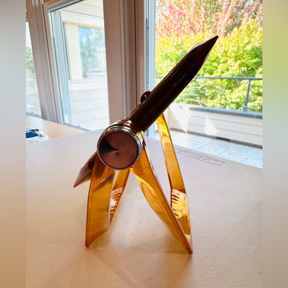 Vintage Mohawk USA Amber Vanity Mirror – Retro Mid-Century Style - Picture 3 of 11